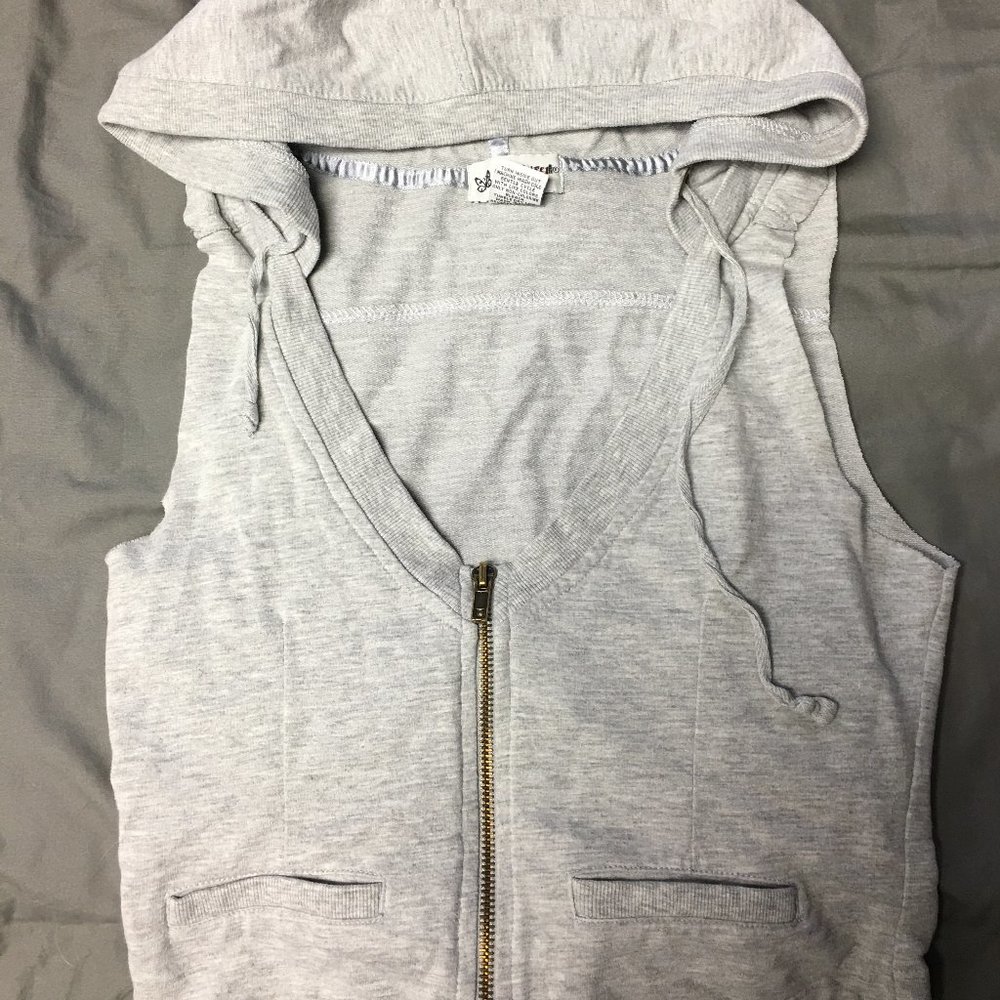 Grey Zipper Vest